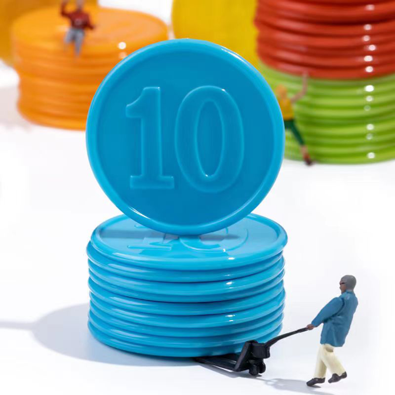Kids Education Number - 40PCS Poker Chips With Numbers Counting