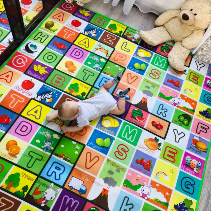Kids Educational Mat - 180*120cm Baby Play Mat Children Puzzle