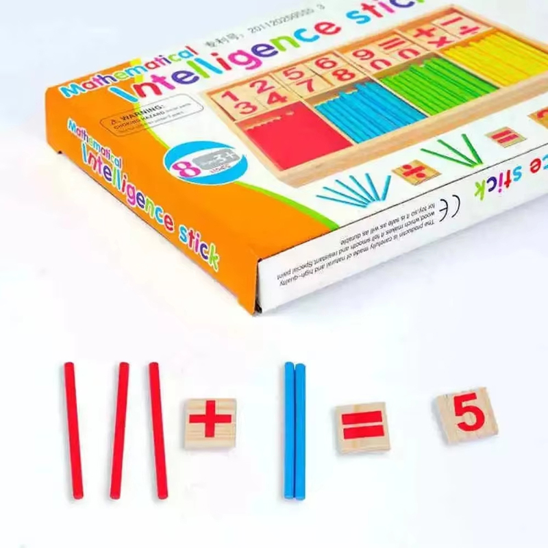 Kids Education Number - Wooden Counting Sticks Math Toys, Early