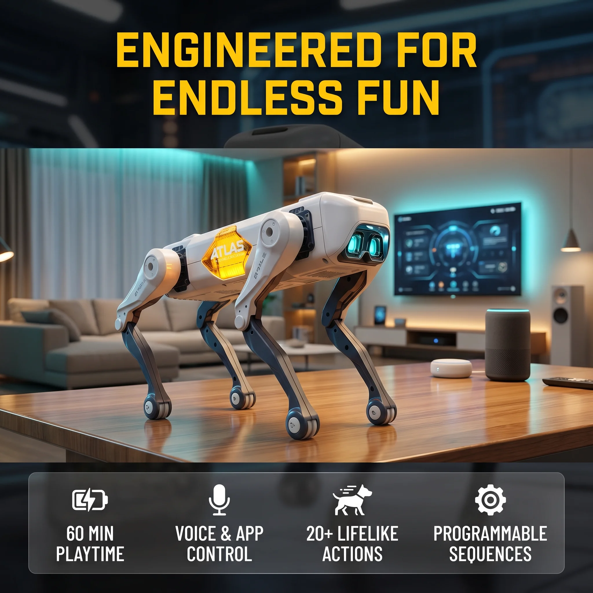 Kids Educational Device - AI Smart Robot Dog, Voice &