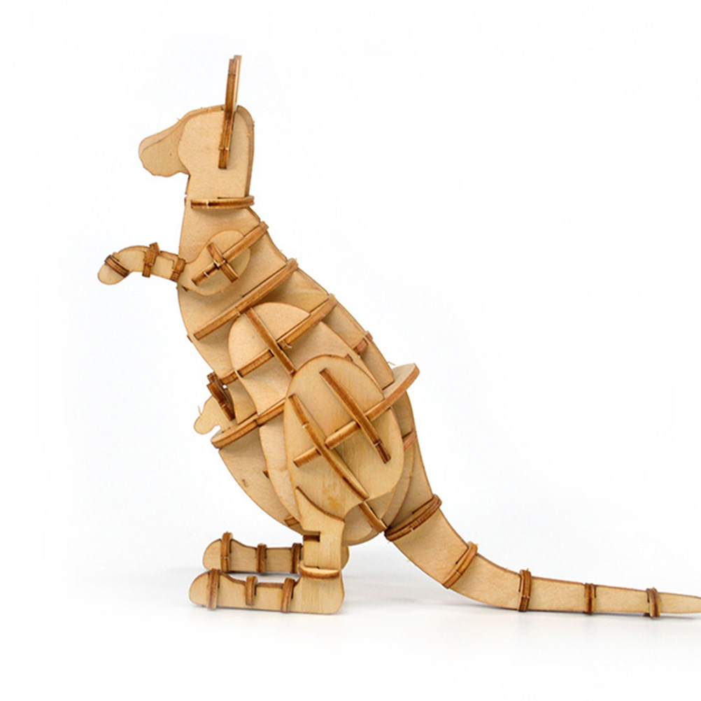 Kangaroo Kids Education - 3D Kangaroo Wooden Puzzle Creative Educational