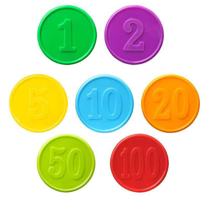 40PCS Poker Chips With Numbers - Kids Education Number recension och pris