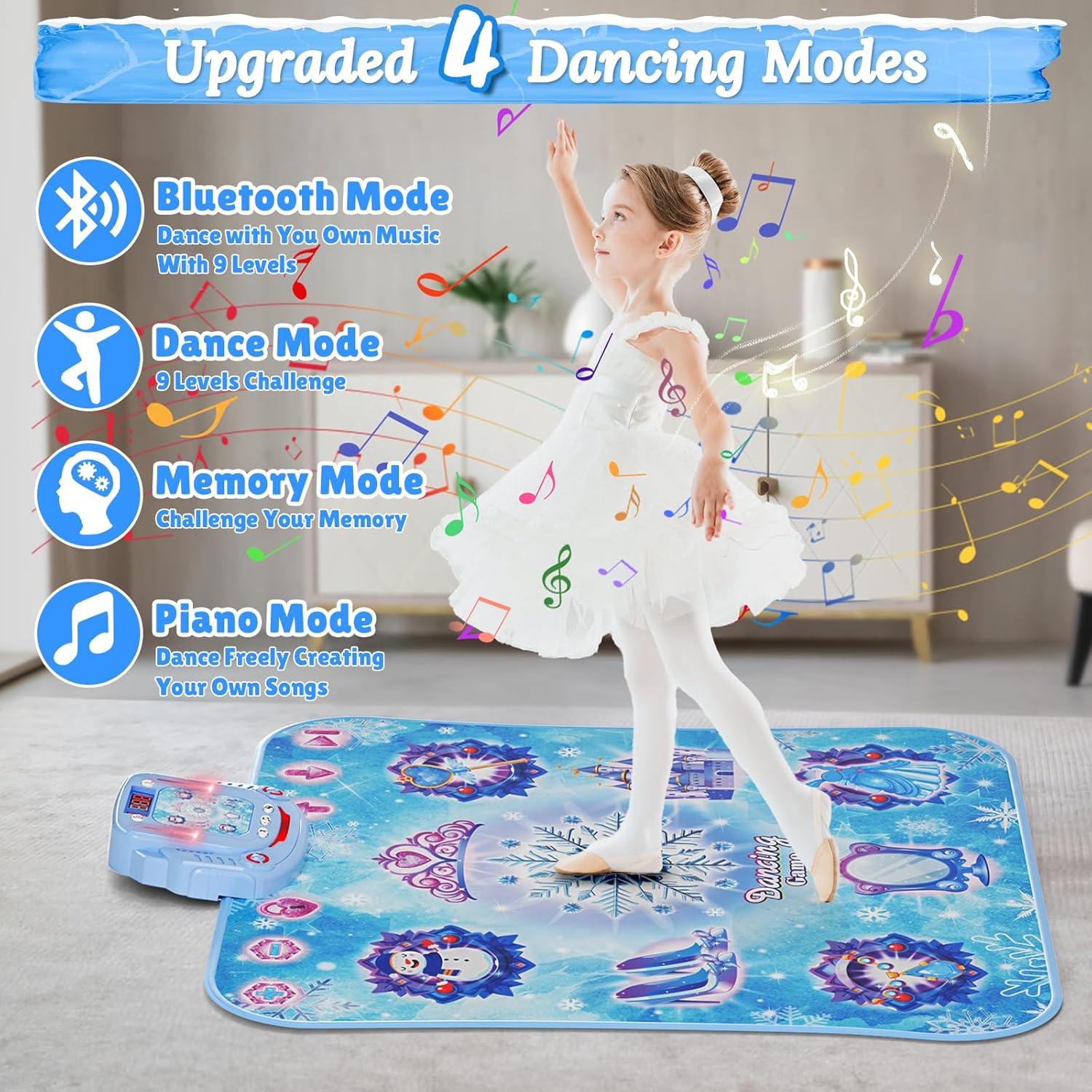 1Pc 8-key Wireless Bluetooth D - Kids Educational Mat recension och pris