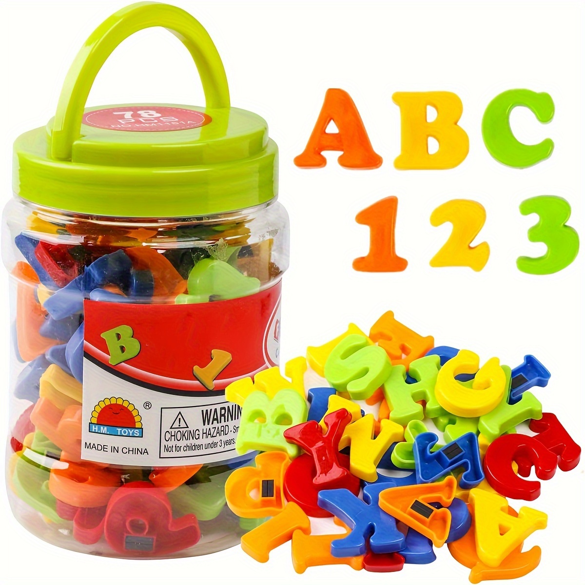 78 PCS Magnetic Letters Number - Kids Education Number recension och pris