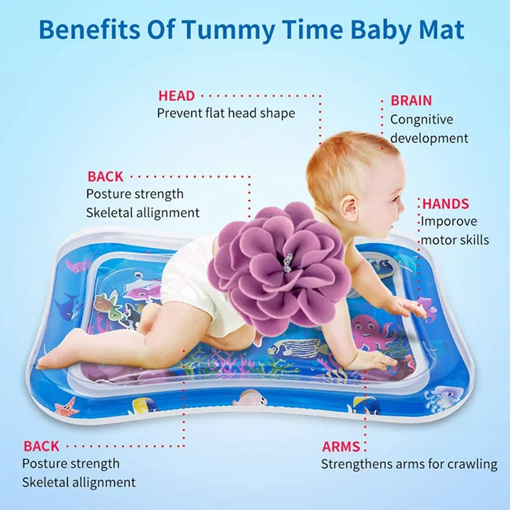 Baby Water Play Mat PVC Infant - Kids Educational Mat recension och pris