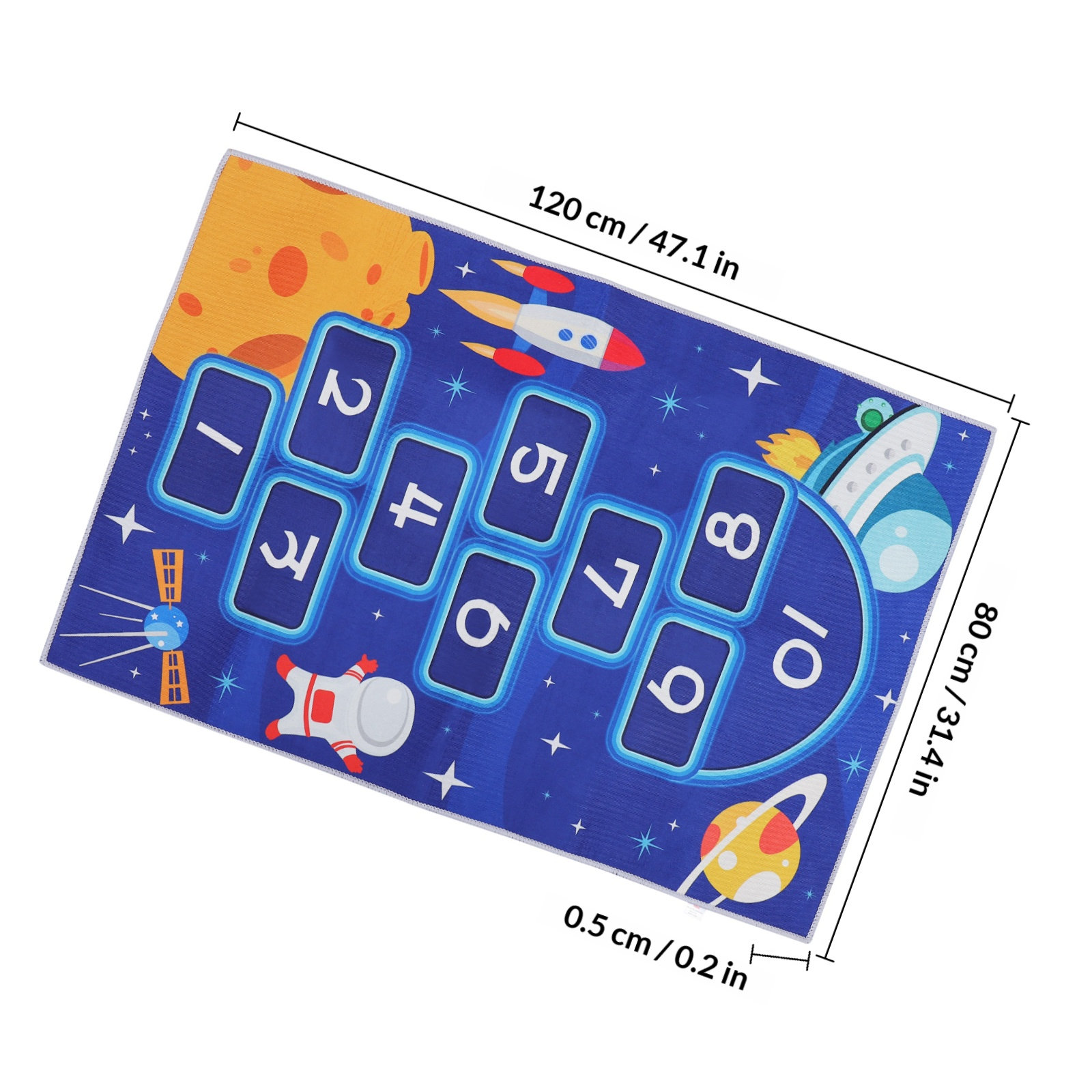 Large Hopscotch Floor Mat for  - Kids Educational Mat recension och pris