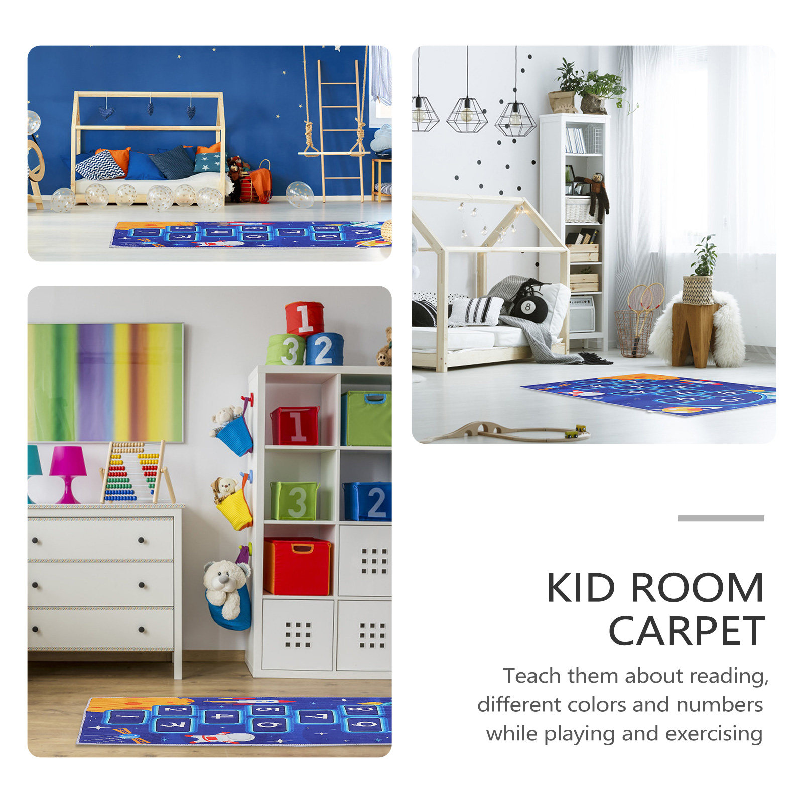 Large Hopscotch Floor Mat for  - Kids Educational Mat recension och pris