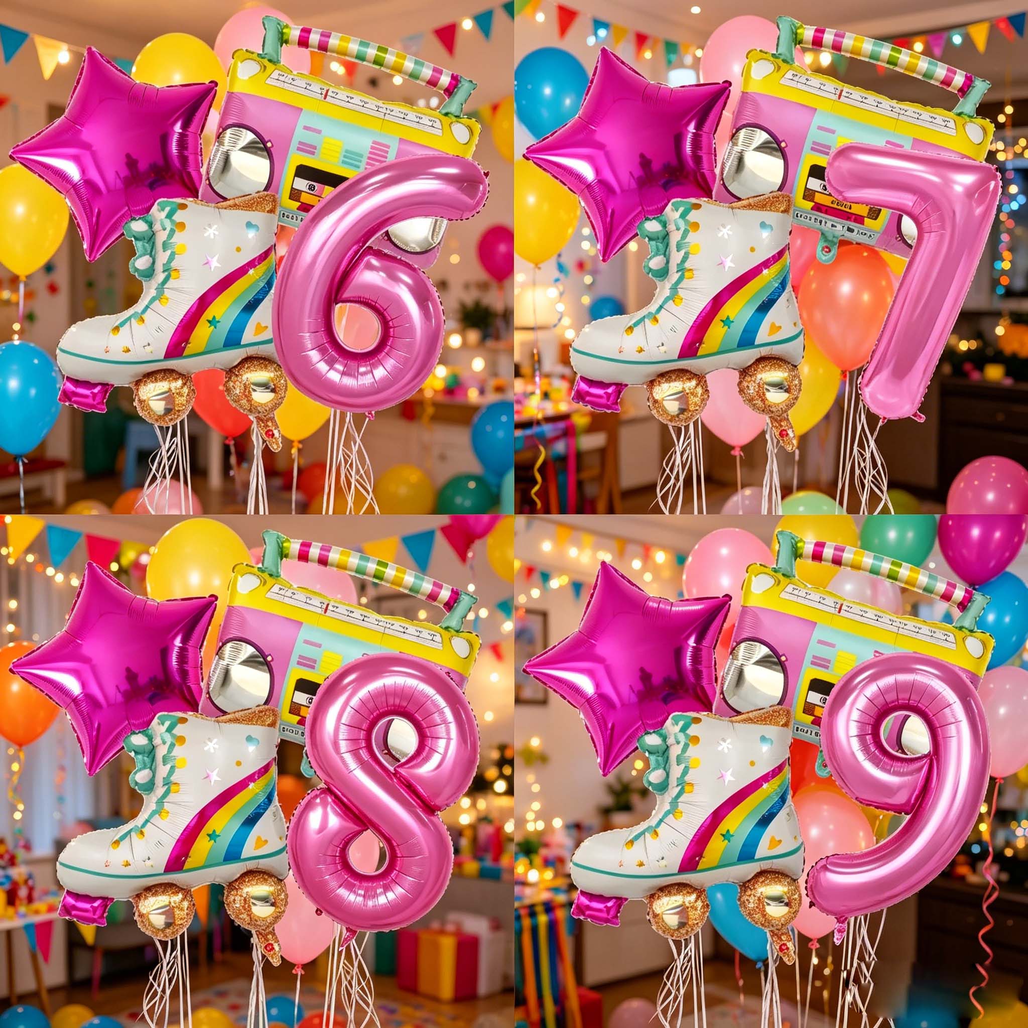 4pcs 32inch Number Balloon Rad - Kids Education Number recension och pris