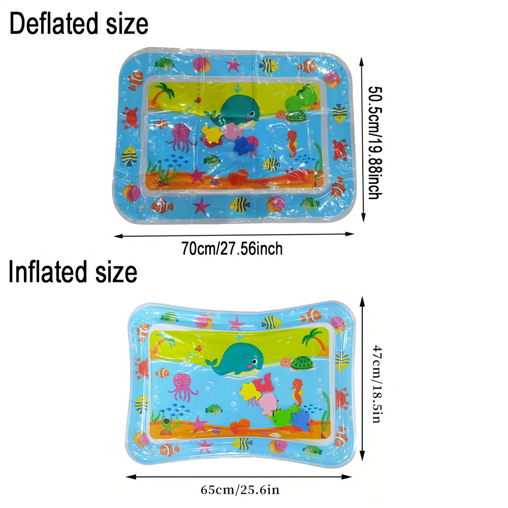 1pc Blue Whale Inflatable PVC  - Kids Educational Mat recension och pris