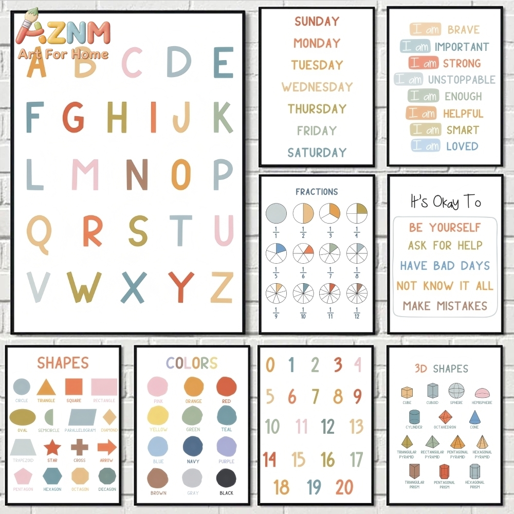 AZNM Educational Alphabet Numb - Kids Education Number recension och pris