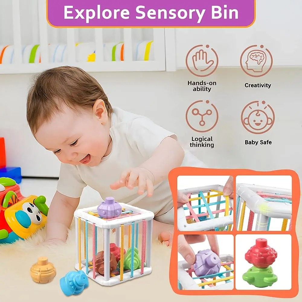 Rainbow Colorful Montessori Sh - Kids Educational Device recension och pris