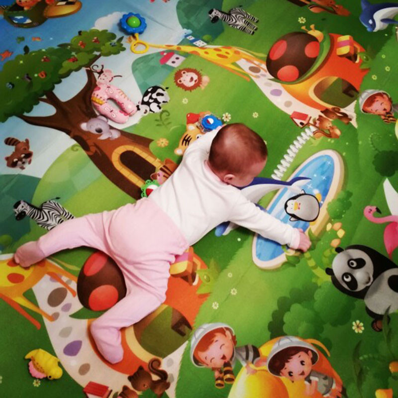 Baby Play Mat Doubel Sided Ani - Kids Educational Mat recension och pris
