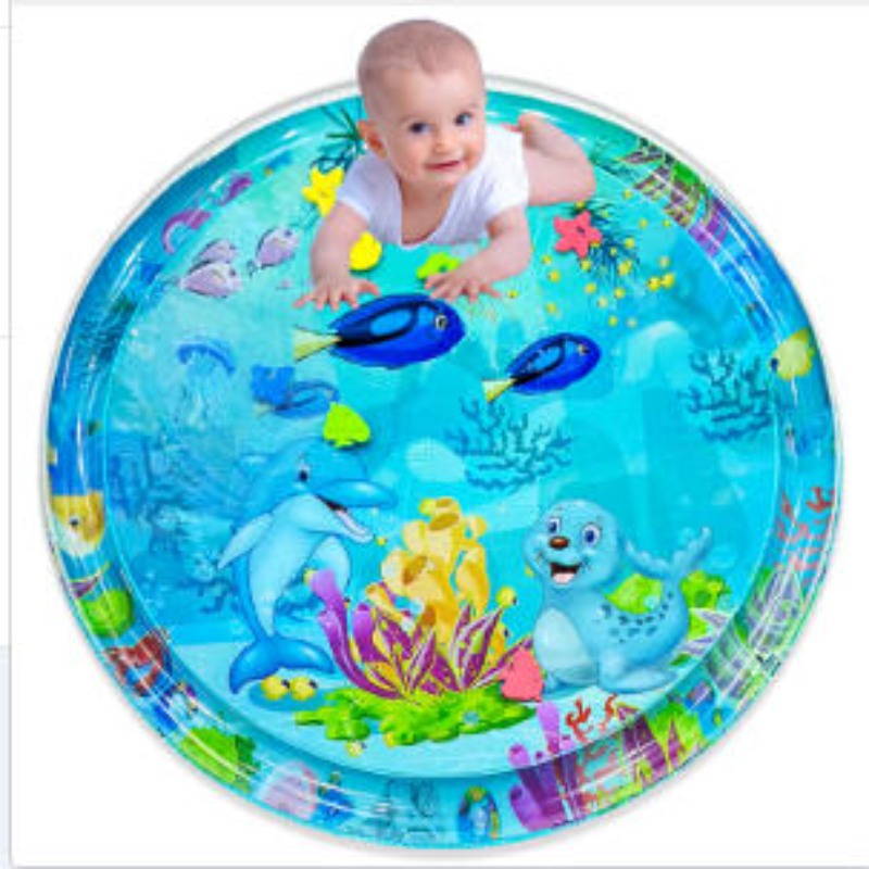 Baby Water Play Mat Inflatable - Kids Educational Mat recension och pris