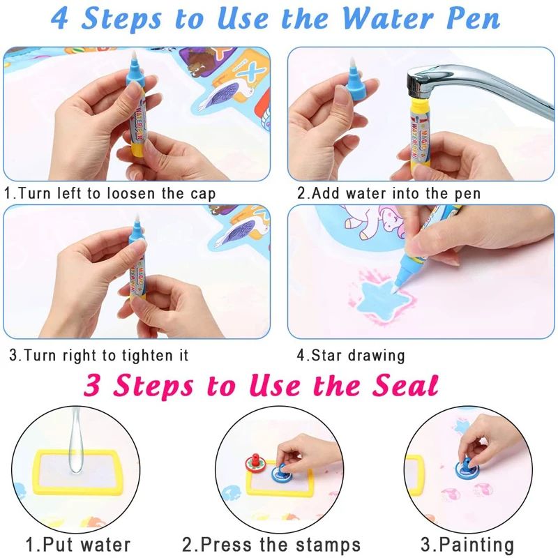 Coolplay Magic Water Drawing M - Kids Educational Mat recension och pris