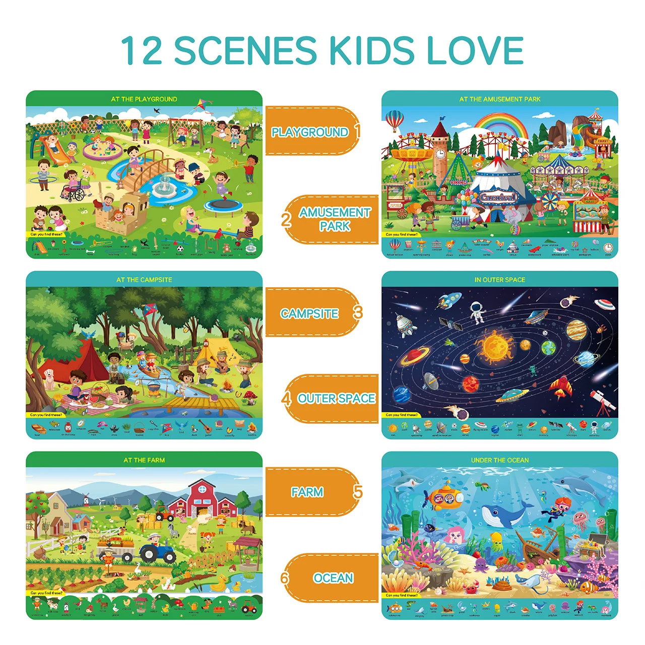 Montessori Search & Find Activ - Kids Educational Mat recension och pris