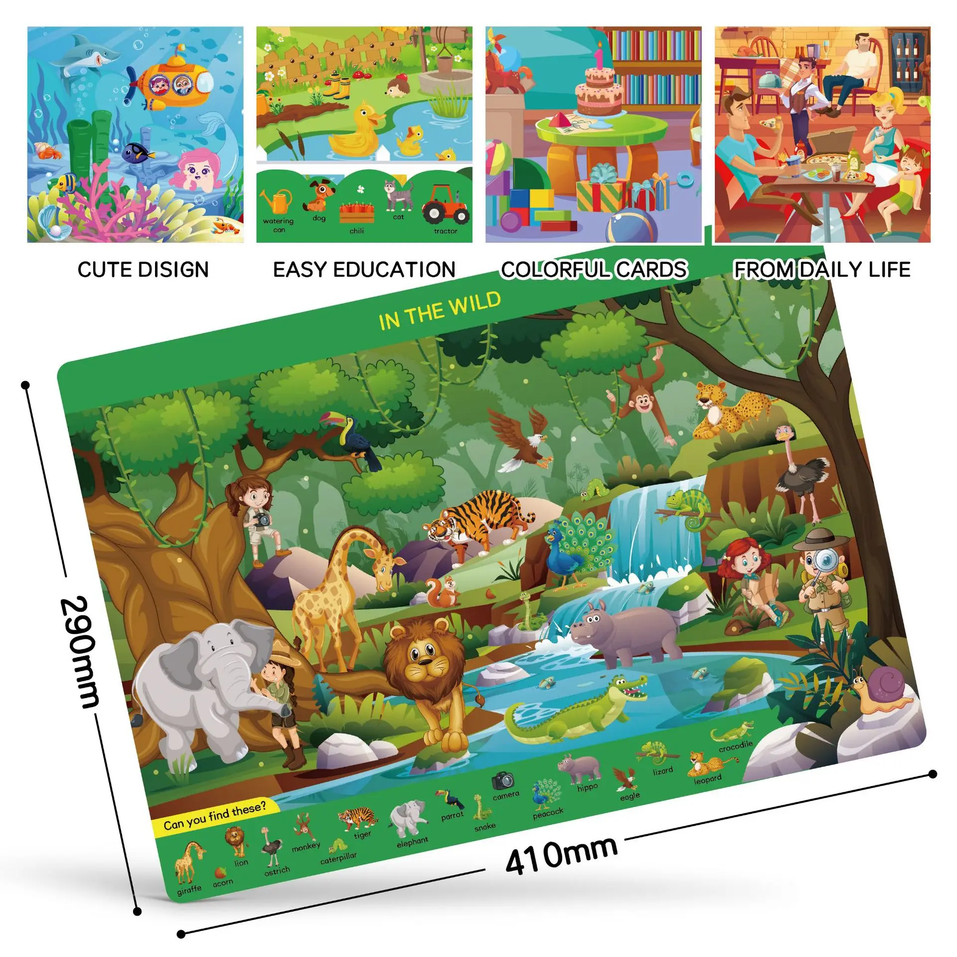 Montessori Search & Find Activ - Kids Educational Mat recension och pris