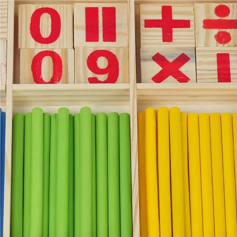 Wooden Counting Sticks Math To - Kids Education Number recension och pris