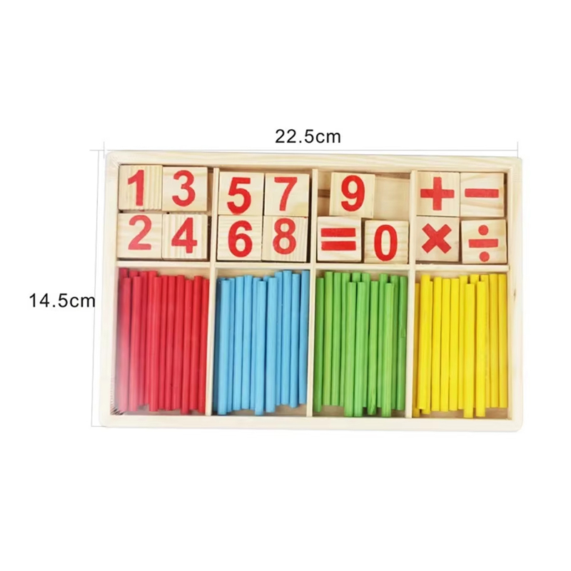 Wooden Counting Sticks Math To - Kids Education Number recension och pris