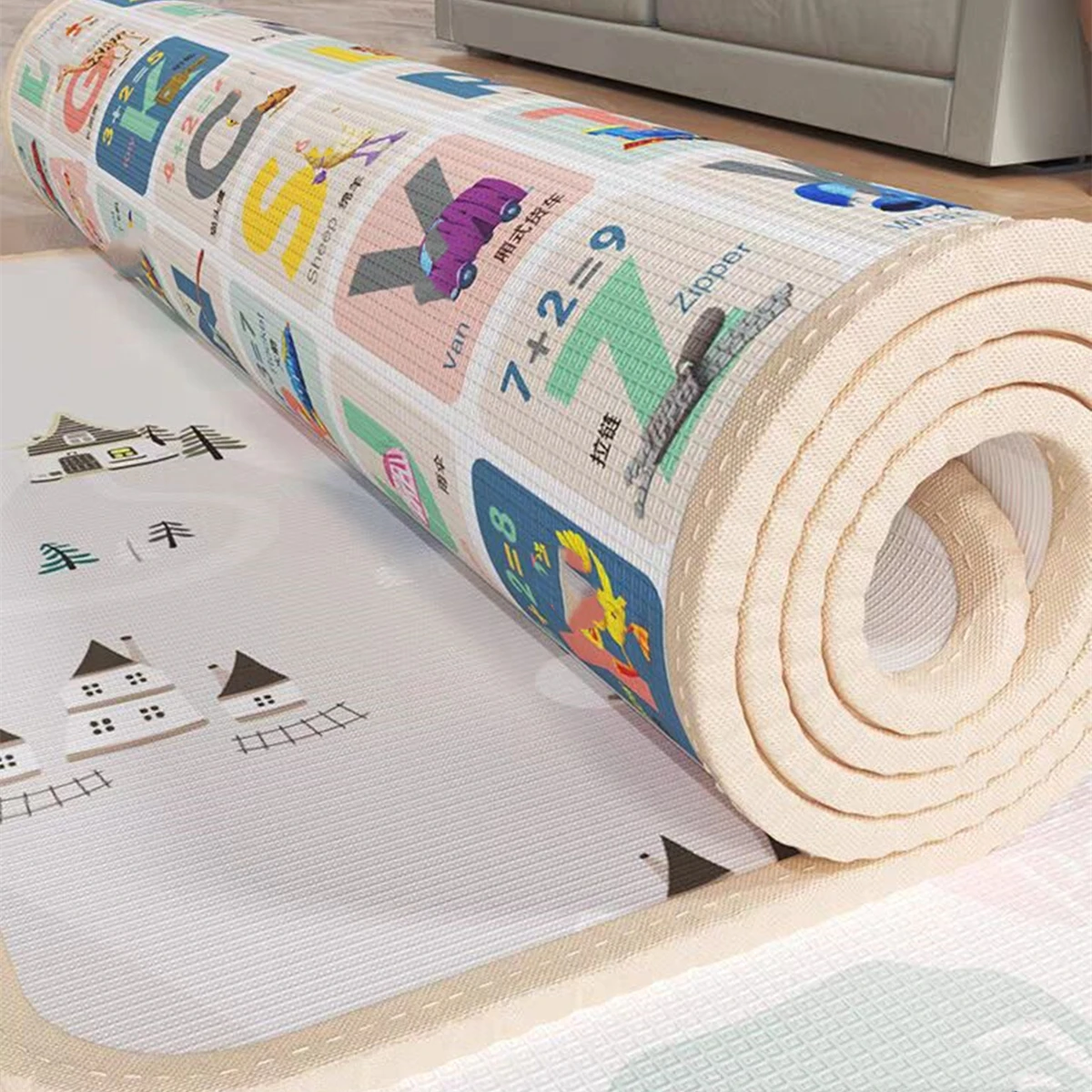 Cartoon Baby Play Mat 5 sizes  - Kids Educational Mat recension och pris