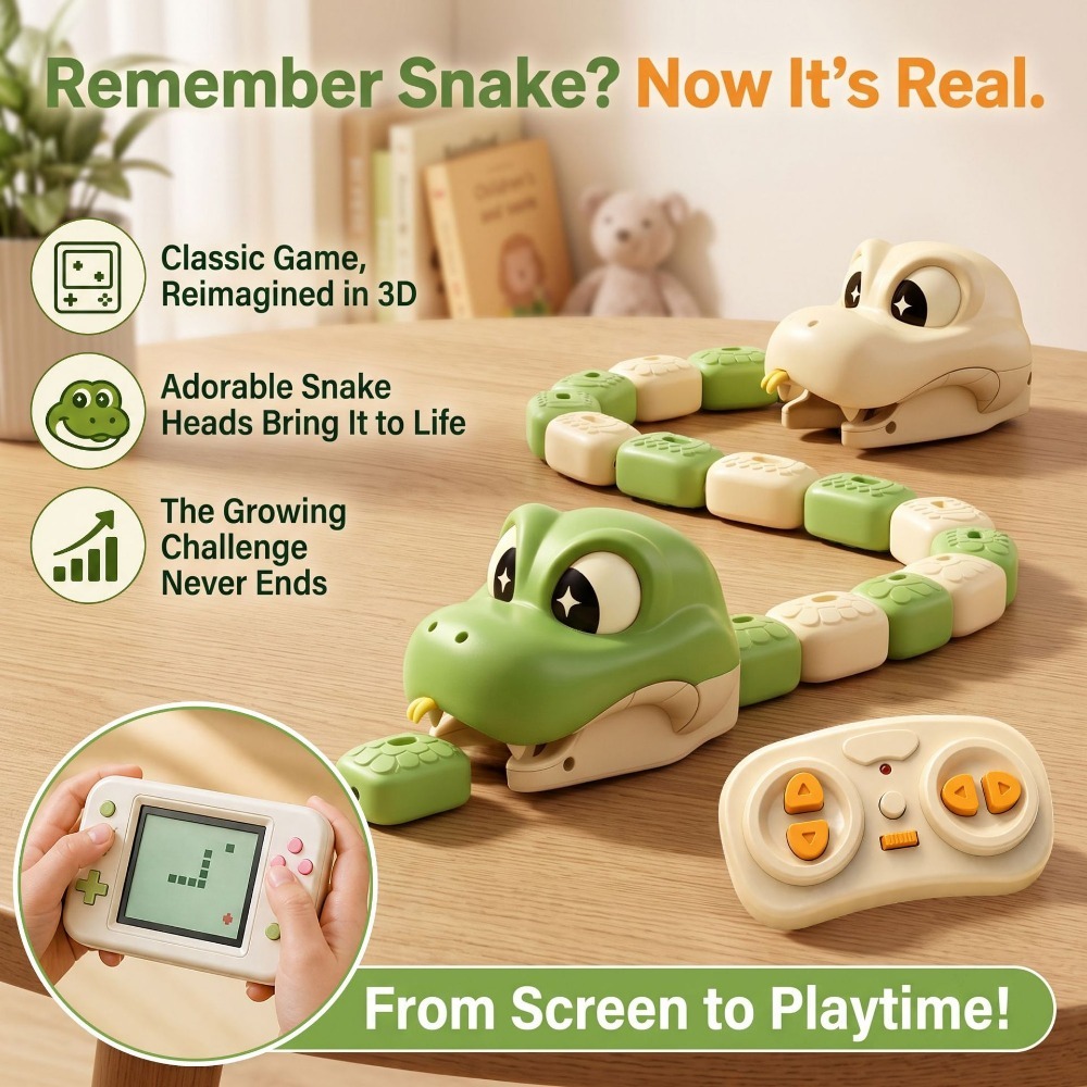 Remote Controlled Greedy Snake - Kids Educational Device recension och pris