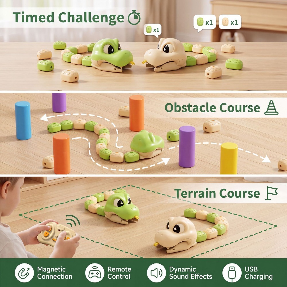 Remote Controlled Greedy Snake - Kids Educational Device recension och pris