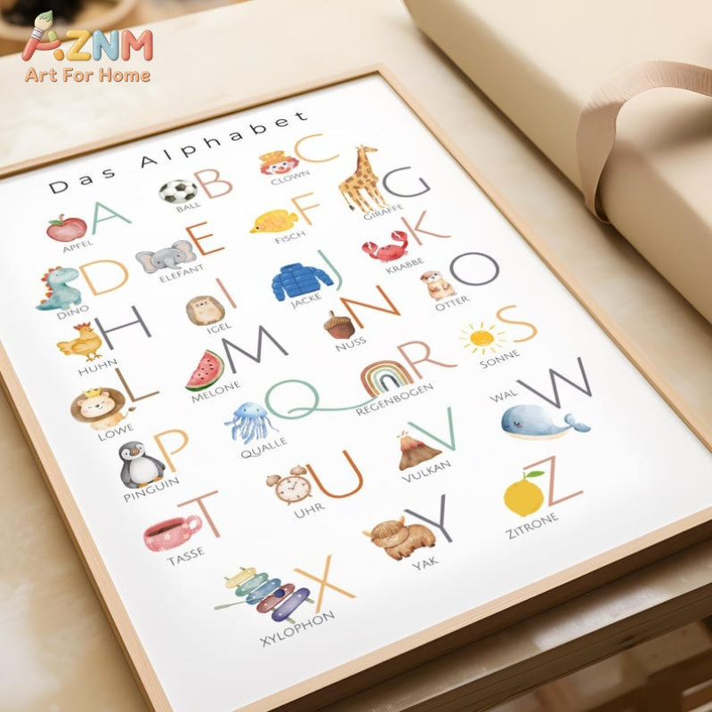 AZNM German Alphabet Numbers C - Kids Education Number recension och pris