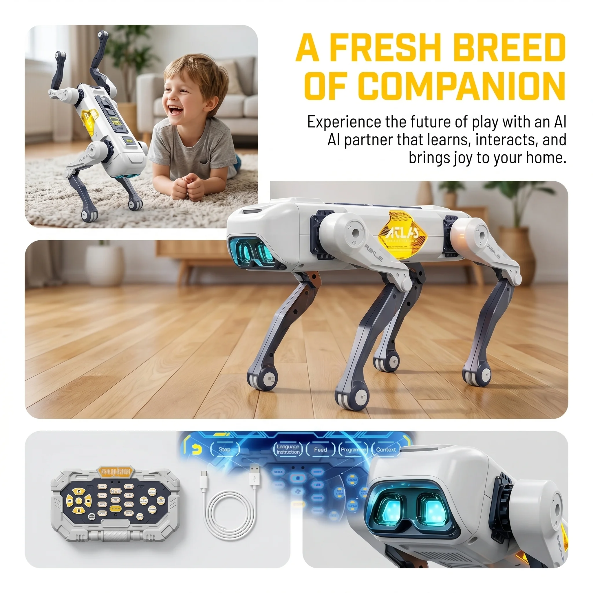 AI Smart Robot Dog, Voice & AP - Kids Educational Device recension och pris