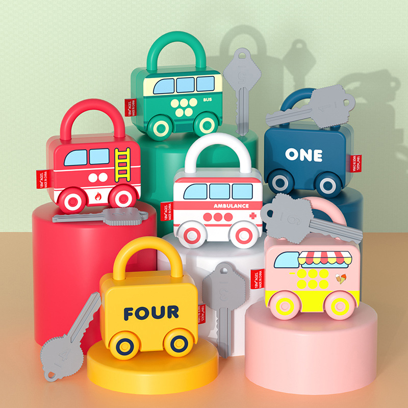 Baby Learning Lock with Key Ca - Kids Education Number recension och pris