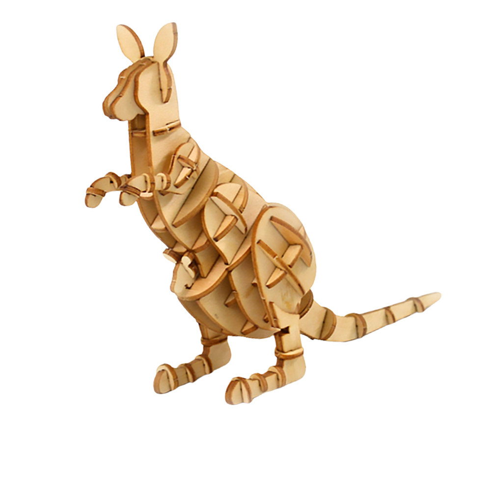 3D Kangaroo Wooden Puzzle Crea - Kangaroo Kids Education recension och pris